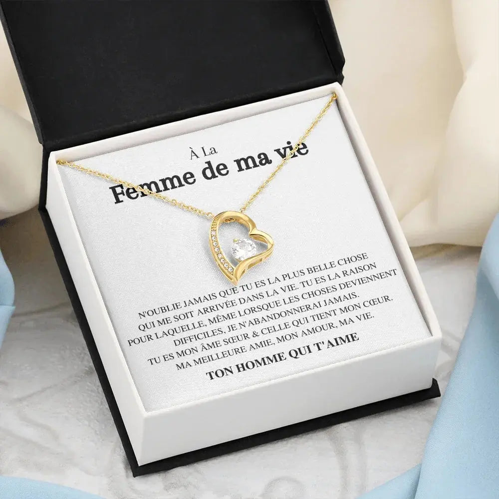Collier Amour "À la femme de ma vie" TresorsD'amour