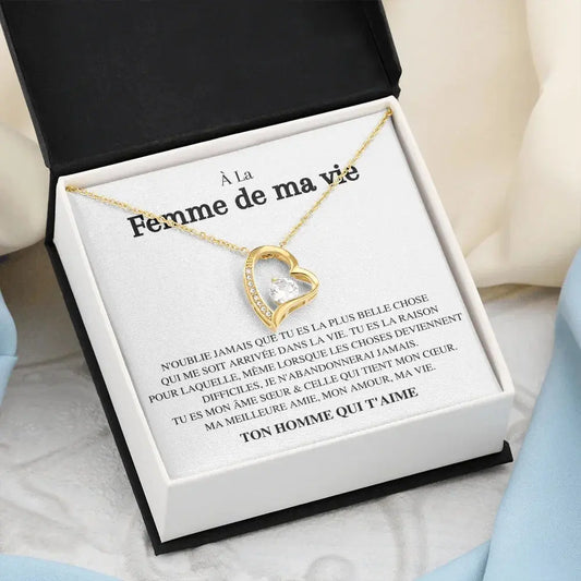 Collier Amour "À la femme de ma vie" TresorsD'amour