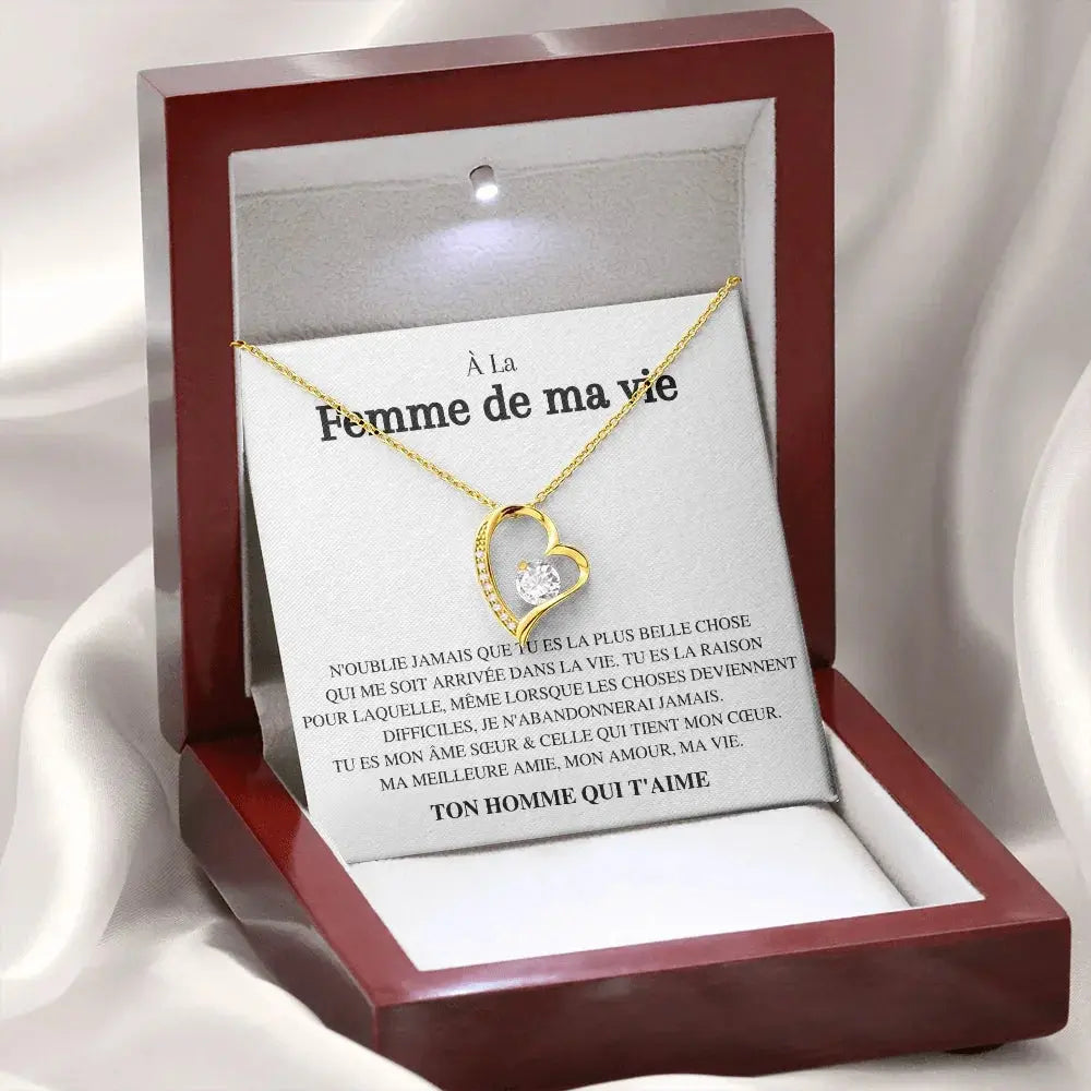 Collier Amour "À la femme de ma vie" TresorsD'amour