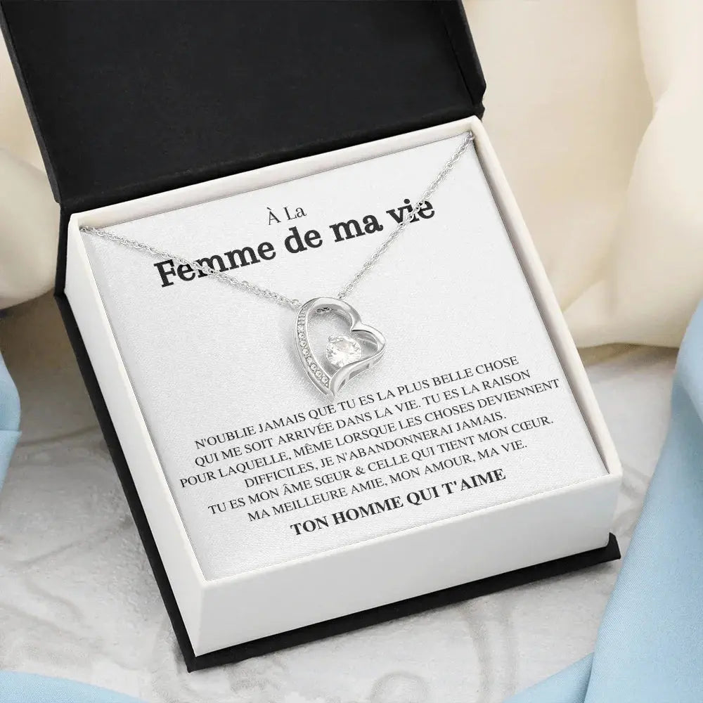 Collier Amour "À la femme de ma vie" TresorsD'amour