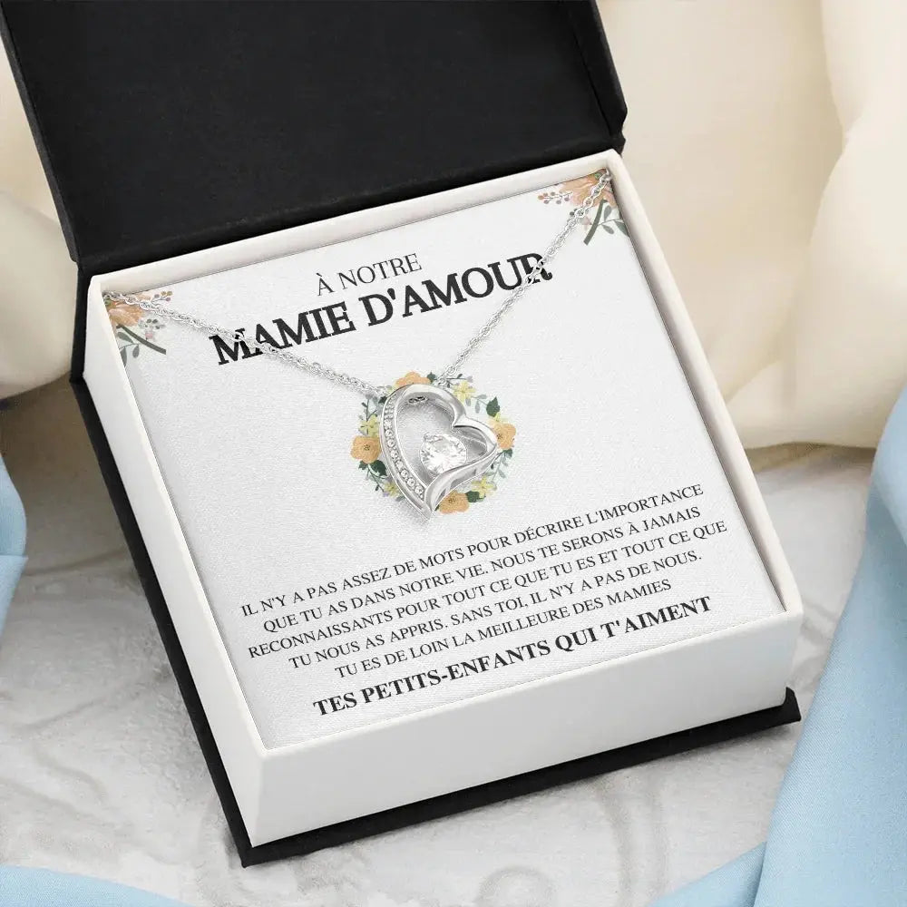 Collier Amour "À notre mamie d'amour" TresorsD'amour
