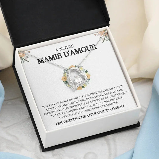 Collier Amour "À notre mamie d'amour" TresorsD'amour