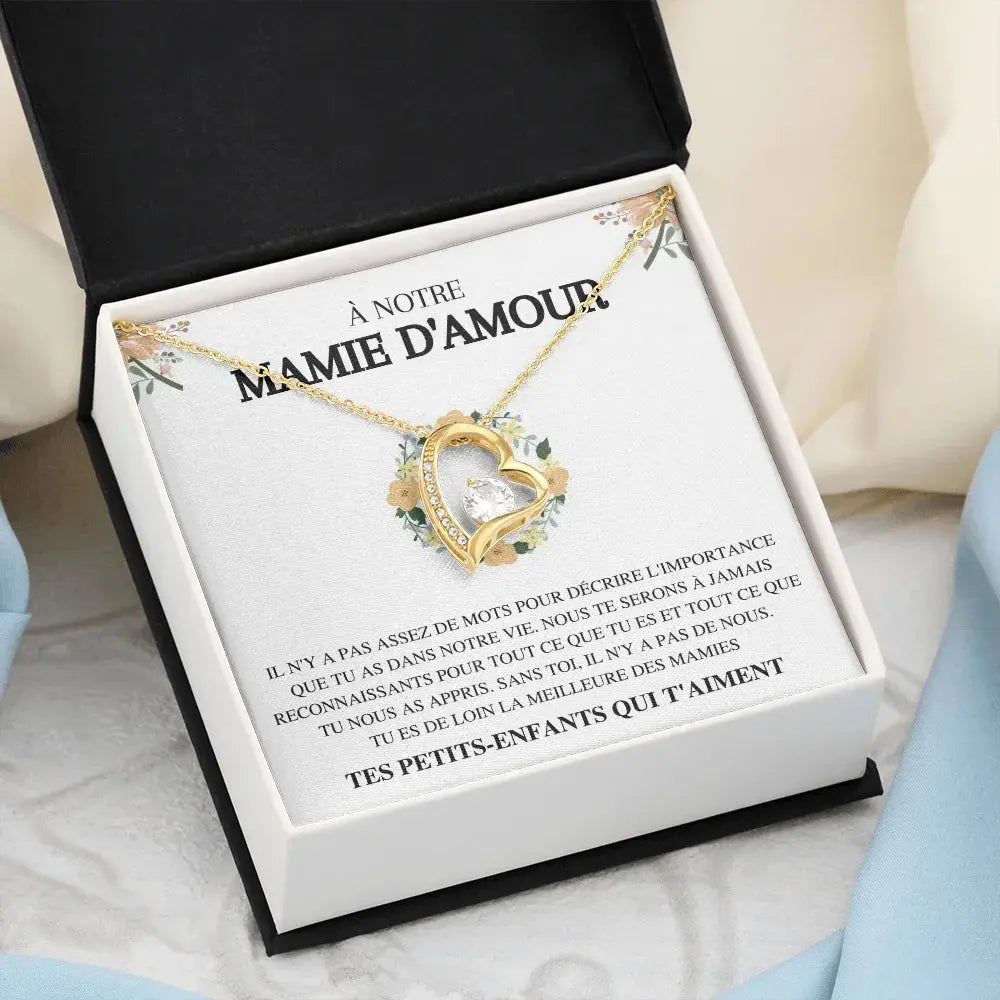 Collier Amour "À notre mamie d'amour" TresorsD'amour